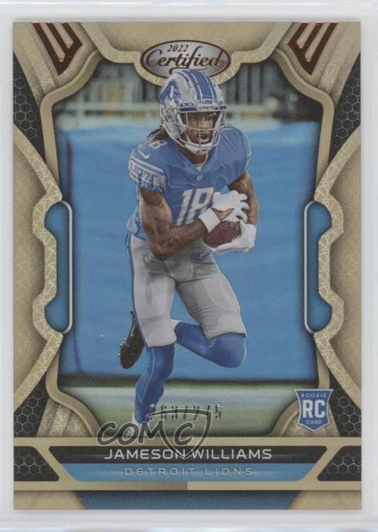2022 Certified Rookies Mirror Bronze 263/275 Jameson Williams #116 07px