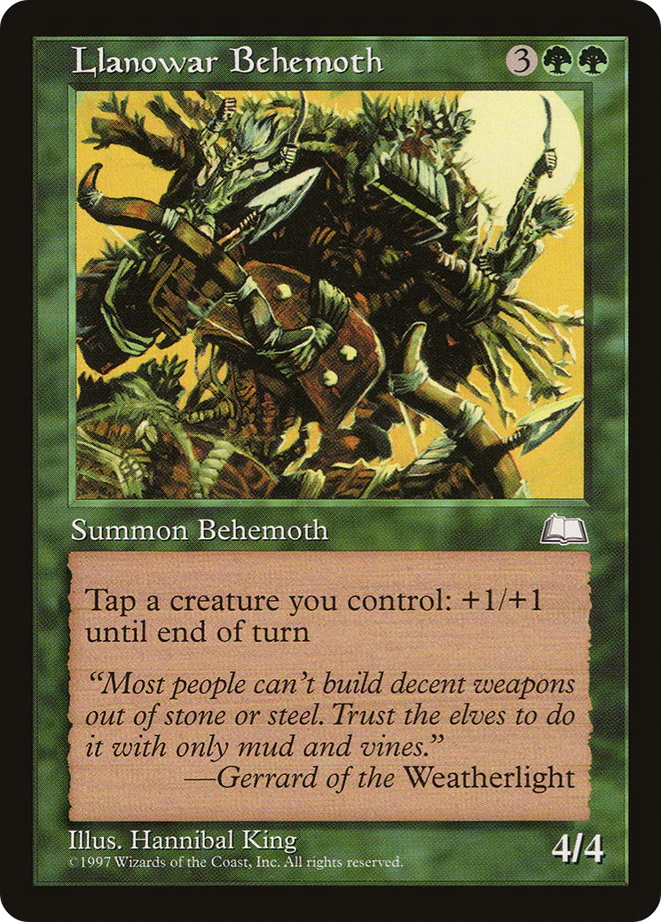 Llanowar Behemoth [Weatherlight] Magic MTG