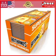 HotHands Body & Hand Super Warmers 18H Heat Air Activated Safe Odorless 40 Pack