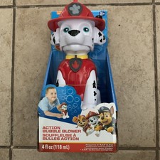 Paw Patrol Marshall Action Bubble Blower With Bubbles 8 New In Box 8 Tall
