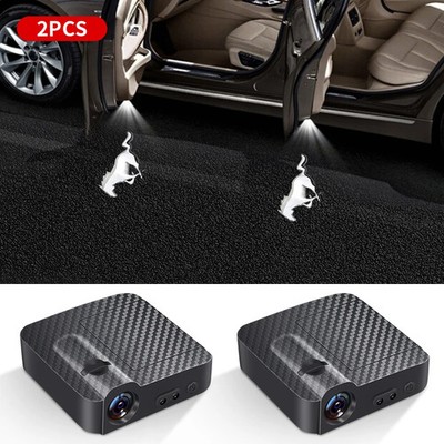 Car Led Welcome Lights Courtesy Projector Light for Ford Mustang 4 5 6 2024-2010