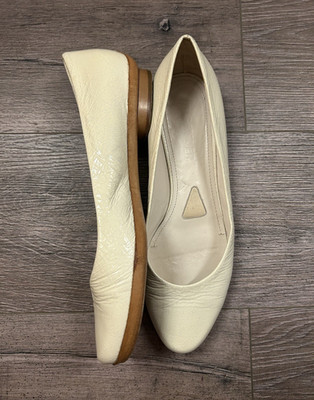 Jil Sander Damen Ballerinas Creme  EU 38,5