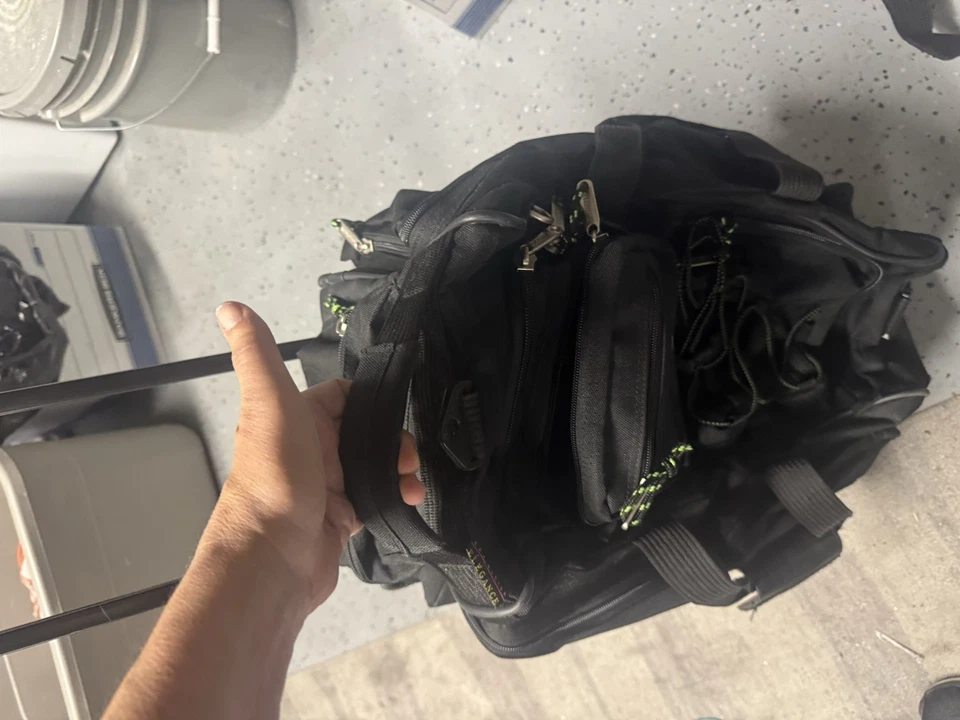 BOLSO CON RUEDAS SPORTS PLUS OLYMPIA NEGRO 7 BOLSILLOS Foto 3 de 4