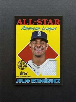 2023 Topps Series 2 - 1988 Topps All-Star Baseball Relics Julio Rodriguez /199