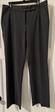 Talbots Pants Size 12 Gray Signature Boot Stretch Pockets Trousers Career Staple