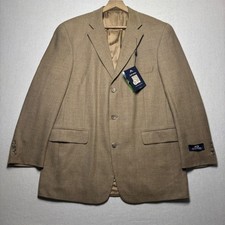 New Stafford 42R Wool Herringbone Sport Coat Blazer 2 Button Men's NWT