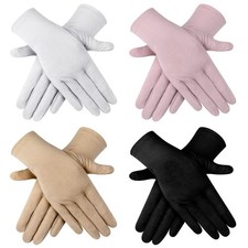 4 Pairs Women UV Gloves Sun Protection Cycling Driving Touchscreen Gloves