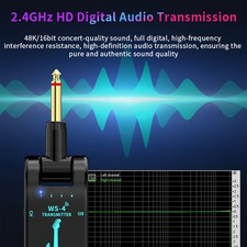 Lightweight Flexible Stable Sturdy Wireless Guitar Transmitter  Receiver System