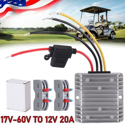 DC 48V 36V to DC 12V 20A 240W Converter Step Down Voltage Regulator Waterproof
