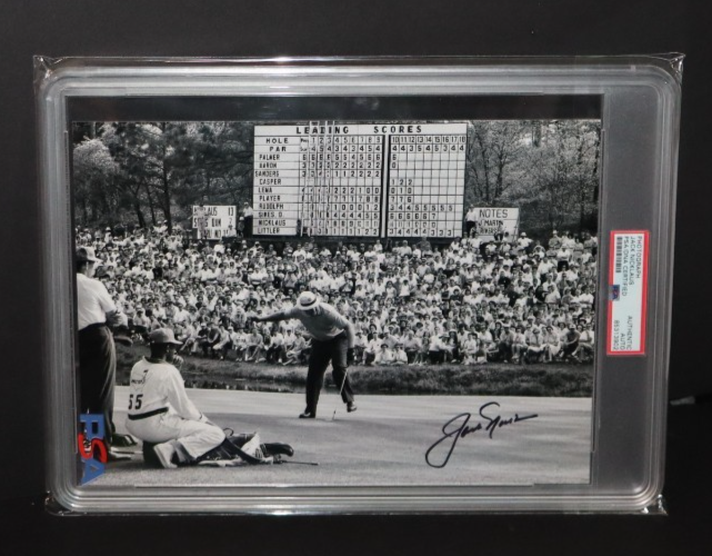Jack Nicklaus 1965 Masters Champion Signed Photo PSA Authenticated Crystal-Clear 
