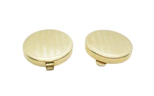 Vintage Krementz Button Covers 14 Karat Gold Overlay classic Formal Set of 2