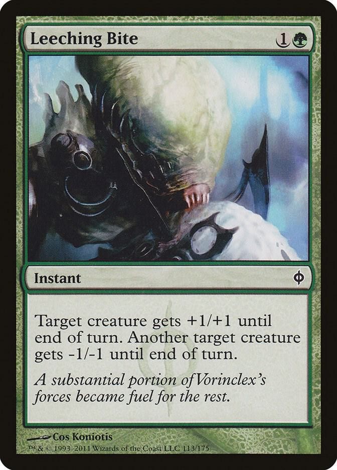 Leeching Bite 113 Common New Phyrexia Magic: The Gathering Near Mint
