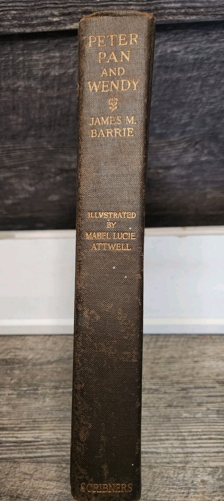 1925 Antique Classic Children's Book "Peter Pan & Wendy" J.M. Barrie