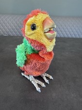 2009 FurReal Friends Newborn Baby Bird Parrot Macaw - Orange/Red/Green - WORKS