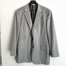 HICKEY FREEMAN New York Suit Men's LORO PIANA Tasmenian Size 46R Light Grey