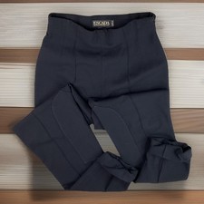 Vintage Escada Margaretha Ley Pants High Waisted Side Knee Patch Women Sz 0