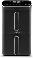 Tower T17190 Vortx XL Dual Stack Air Fryer, 11L,  Black, Customer Return