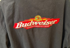 Vintage Black Budweiser Bomber Jacket Made in USA Men s Size XL