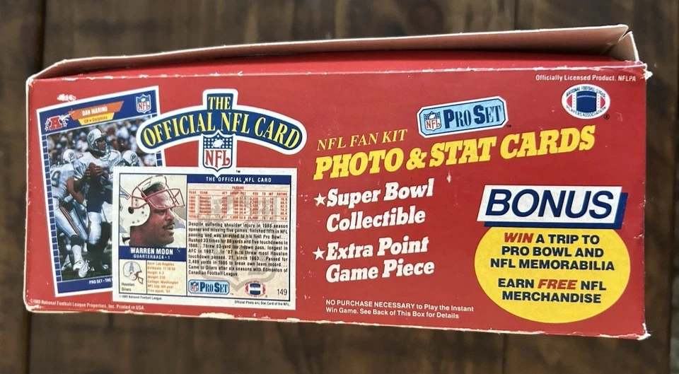 Juego de cartas de fútbol americano profesional de la NFL serie 1 1989 paquetes de 36 tarjetas coleccionables Foto 4 de 4