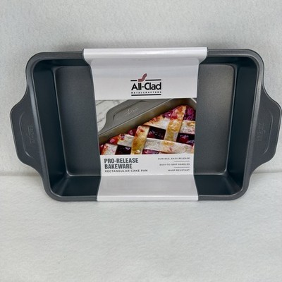 All-Clad Stainless Steel 9 x 13  Rectangular Baker Cake Pan Easy Grip Brand New