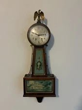 SETH THOMAS GEORGE WASHINGTON MT VERNON BANJO CLOCK 