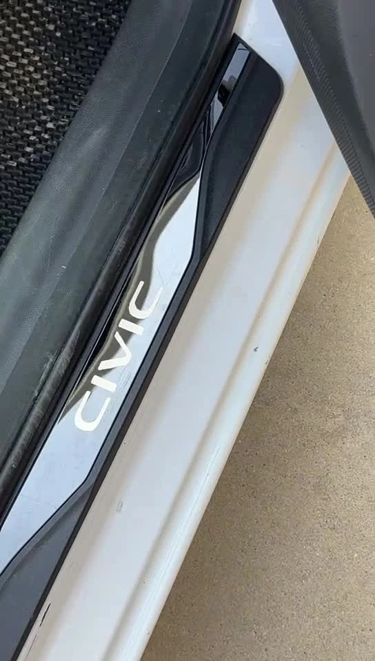 For Honda Civic 2025 Accessories Car Door Sill Scuff Cover Panel Step Protector Foto 2 de 4