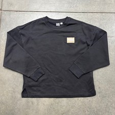 Puma Crewneck Medium Black Sweatshirt Logo Patch