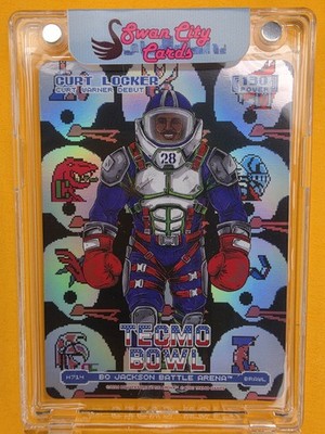 Bo Jackson Battle Arena Tecmo Bowl Curt Locker Brawl Helmets SP Curt Warner