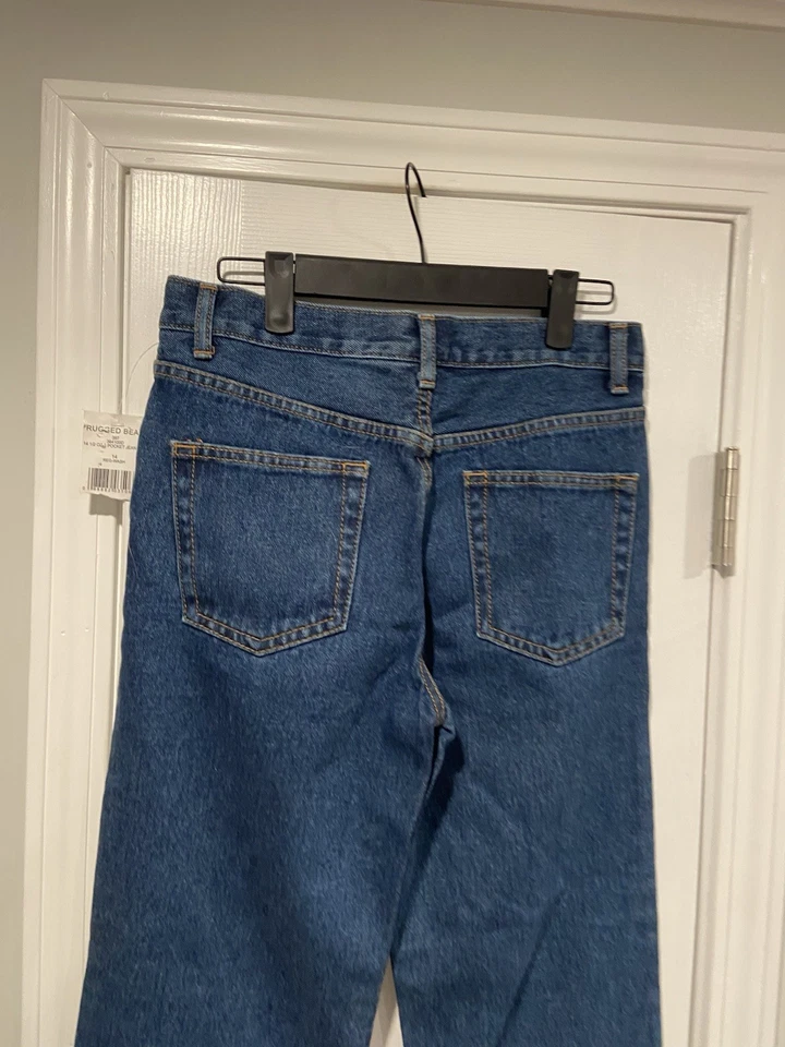 NWT Rugged Bear Girls Size 14 Cotton Denim Straight Leg Classic Jeans - Image 3 of 4