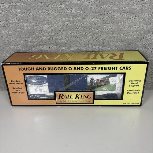 MTH RailKing Blanco Swan Park Doble Puerta Caja Coche Calibre O 30-74133 | Zustand: New