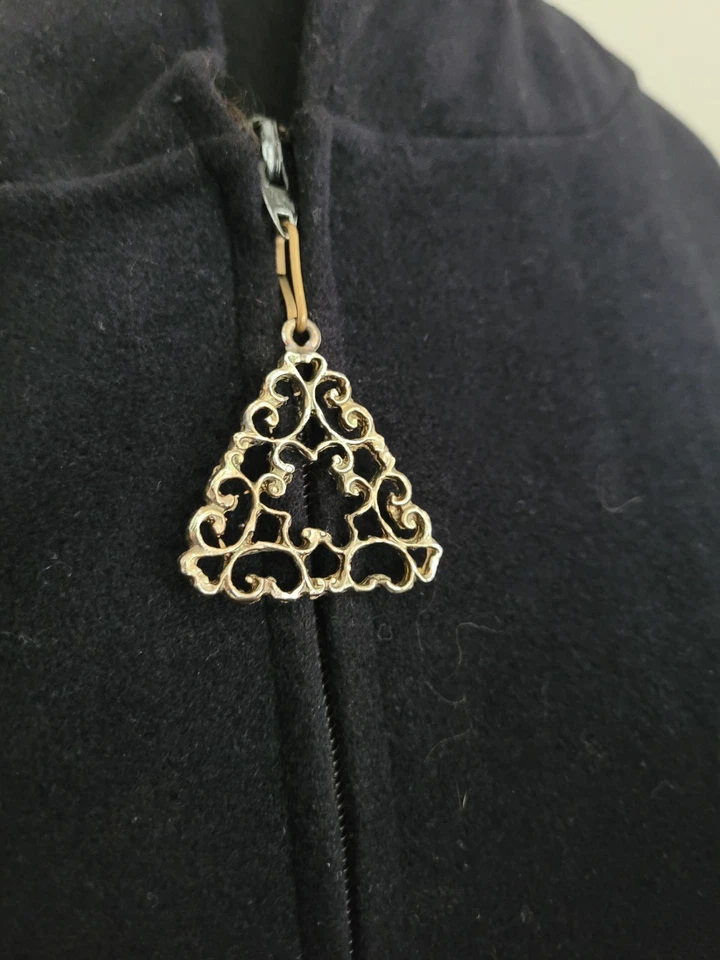 DE COLECCIÓN KOMAR TERCIOPELO ACOLCHADO ESTAMPADO BATA ABRIGO TALLA S Foto 3 de 4