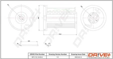 Dr!ve+ DP1110.13.0314 Fuel Filter for Opel, Vauxhall