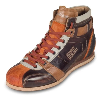 KAMO-GUTSU Tifo-112 Sneaker-Stiefel Herren - orange/braun, Leder (arancio caffe)
