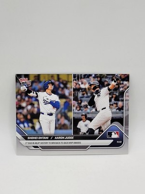 2025 Topps Now OS-9 Shohei Ohtani Aaron Judge Back To Back MVP