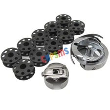 ROTARY HOOK&BOBBIN CASE&10 BOBBINS FIT FOR SINGER 20U BROTHER B651 CONSEW 99 103