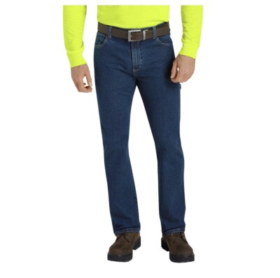 Dickies Carpenter Jeans Men's 42x32 Blue Flex Regular Fit Denim Stretch Straight