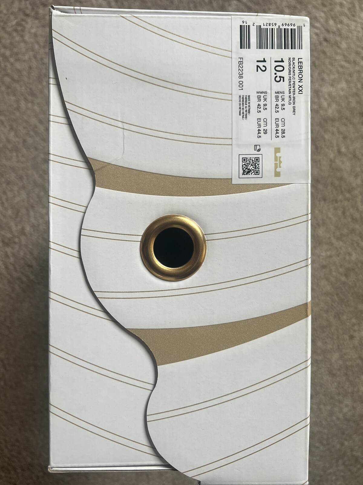 Men’s Size 10.5 LeBron 21 “Tahitian" Black/Iron Grey/Oil Green/Metallic Pewter image 5