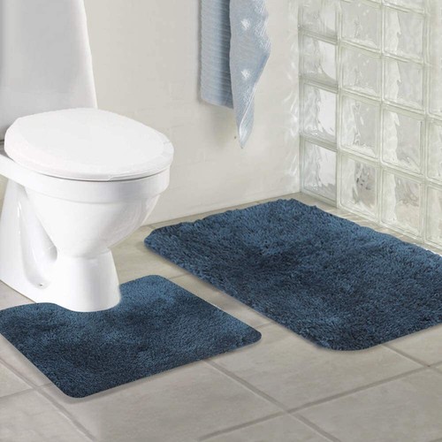 Walensee 2-Piece Bath Rug Set Dark Purple Non Slip, Absorbent, Machine Washable - Picture 99 of 151