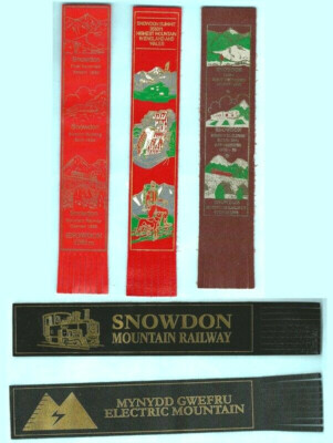 Leather BOOKMARK Snowdon Wales Welsh Souvenirs Gifts Electric Mountain Railway