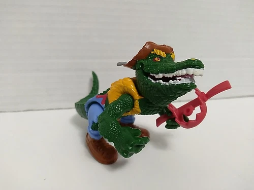 Teenage Mutant Ninja Turtles Leatherhead Vintage Action Figure Good Condition