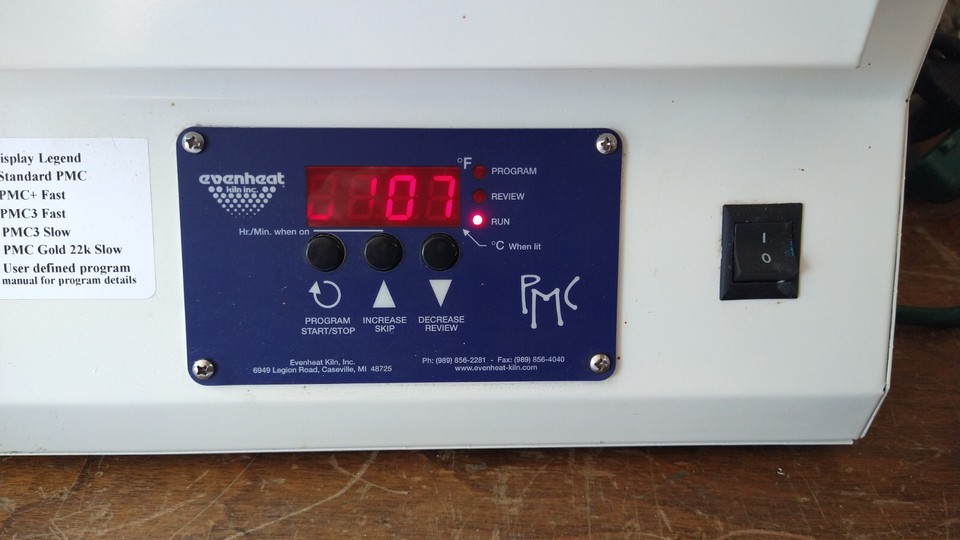 EVENHEAT PMC Precious Metal Clay Kiln Table Top Model E360 120V Working