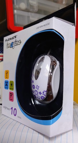 Wintec Mini Mouse FileMate Imagine Series M1810 - USB White and Purple - Picture 4 of 4