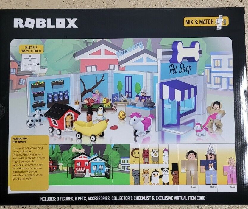 Roblox Celebrity Collection - Adopt Me: Pet Store Deluxe Playset [Includes  Exclusive Virtual Item] 