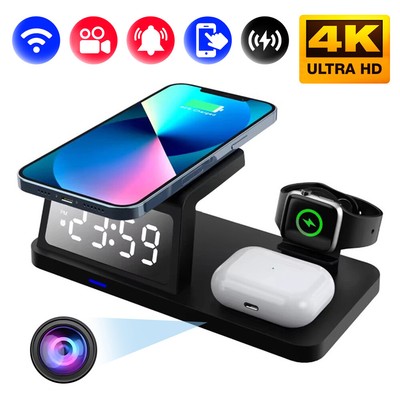 Mini Security Camera Wireless Mobile Phone Charger WIFI Station HD Nanny Cam US