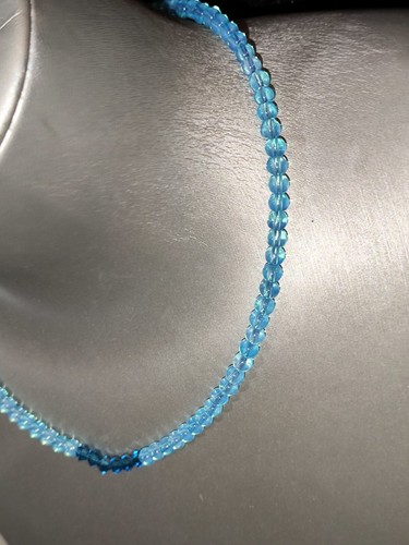 lotx3 blue crystal and glass beads necklace and bracelet and ring set - Picture 3 of 6
