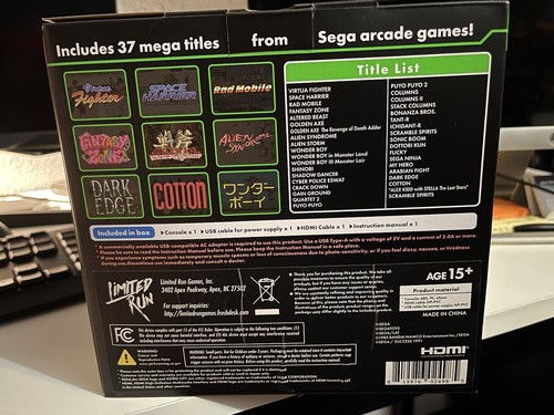 SEGA x Limited Run Games Astro City Mini Retro Arcade Console US Version IN HAND - Picture 4 of 4