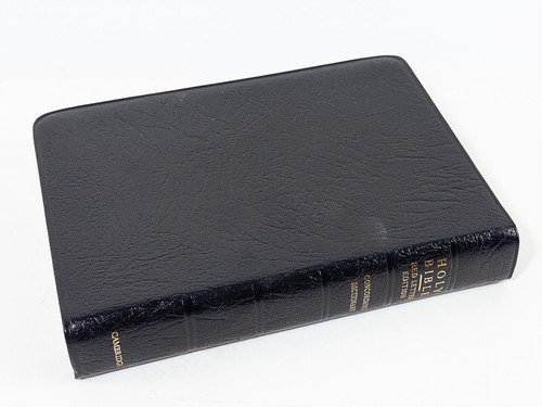 Vintage Cambridge Cameo Bible, KJV Black Calfskin 23 Carat Gold, 27XRL GB, Box - Picture 5 of 8