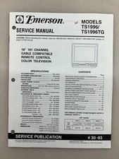 Emerson TS1996 Original Service Manual Free Shipping