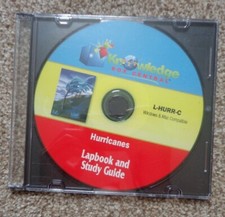 KNOWLEDGE BOX CENTRAL Hurricanes NEW Lapbook  Study Guide disc
