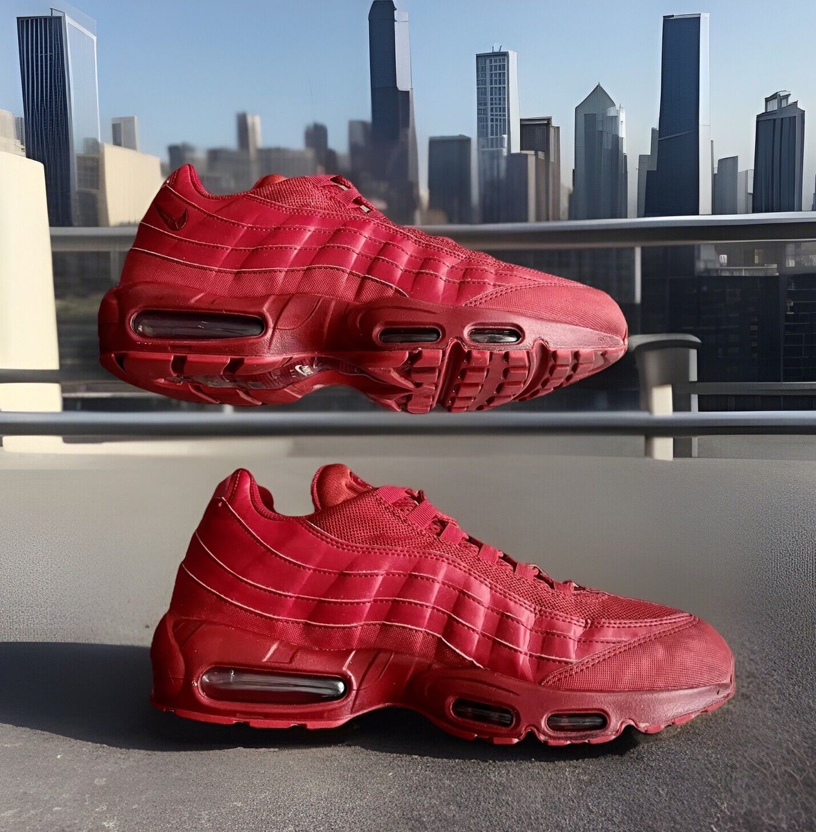 NIKE AIR MAX 95' SNEAKERS “RED OCTOBER” VARSITY RED/TRIPLE